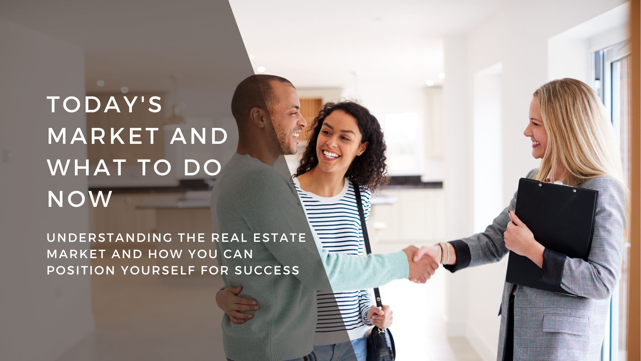 home buying and selling client shaking hands with real estate agent